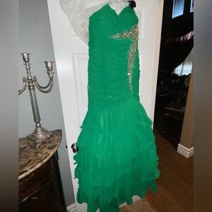 Camille La Vie strapless gown